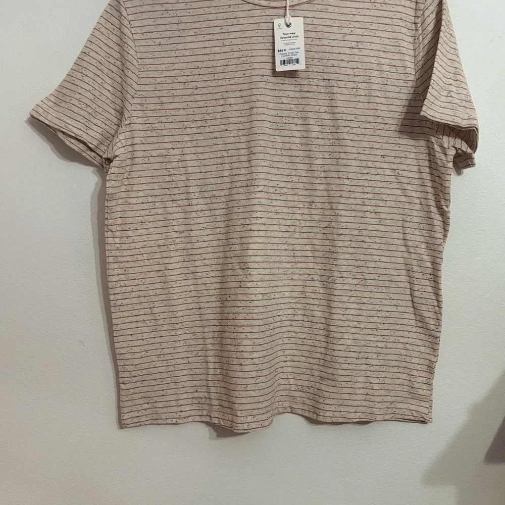 Marine Layer Classic Crew Tee Confetti Stripe Women’s Size Large NWT - Picture 3 of 8